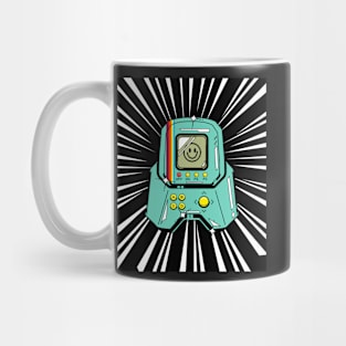 Retro Handheld Game (white print) Mug